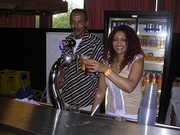 Festival Eritrea Holland 2005 - Anchesom and lady bar tender